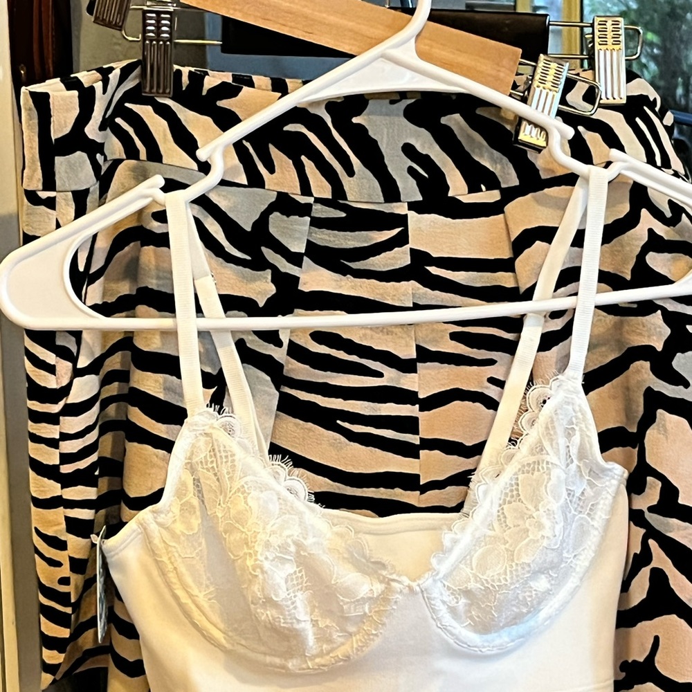 Free people underwire white small bra nWT